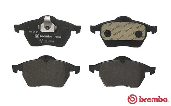 A.B.S. P 59 022 BREMBO BREMSBELÄGE, RICHTUNGSGEBUNDEN Bremsbelagsatz, Scheibenbremse